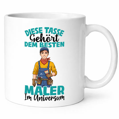 Im Universum: Maler | Malerei lustiger Spruch Geschenk Humor Geschenkidee Tasse