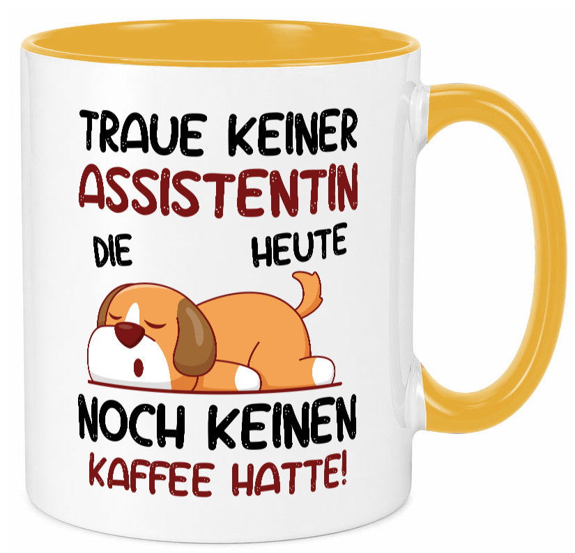 Traue keiner Assistentin | Assistenz Hilfskraft Humor Geschenkidee Tasse