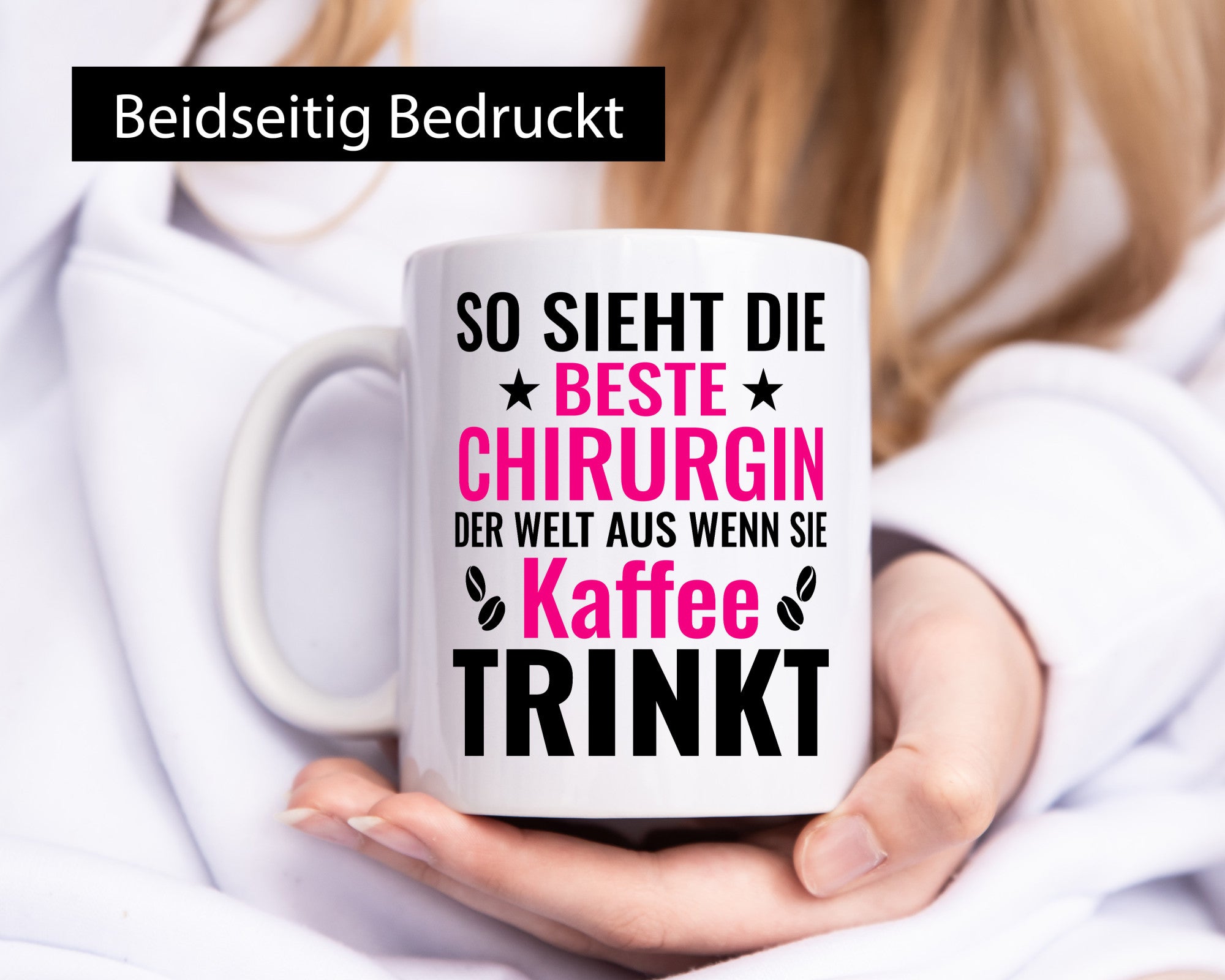 Kaffee trinkt: Chirurgin | Chirurgie Krankenhaus Geschenkidee Humor Tasse