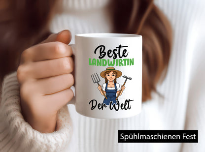 Beste Landwirtin | Bäuerin Landwirtschaft lustiger Spruch Geschenk Humor