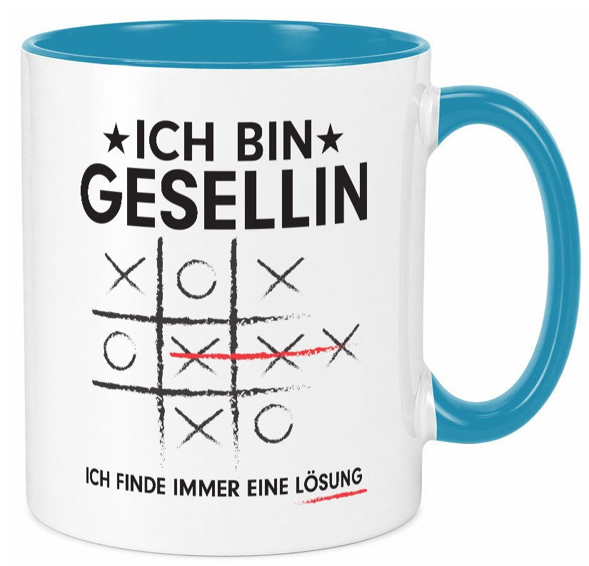 Löse Probleme: Gesellin | Handwerkerinnen Geschenkidee Humor Tasse