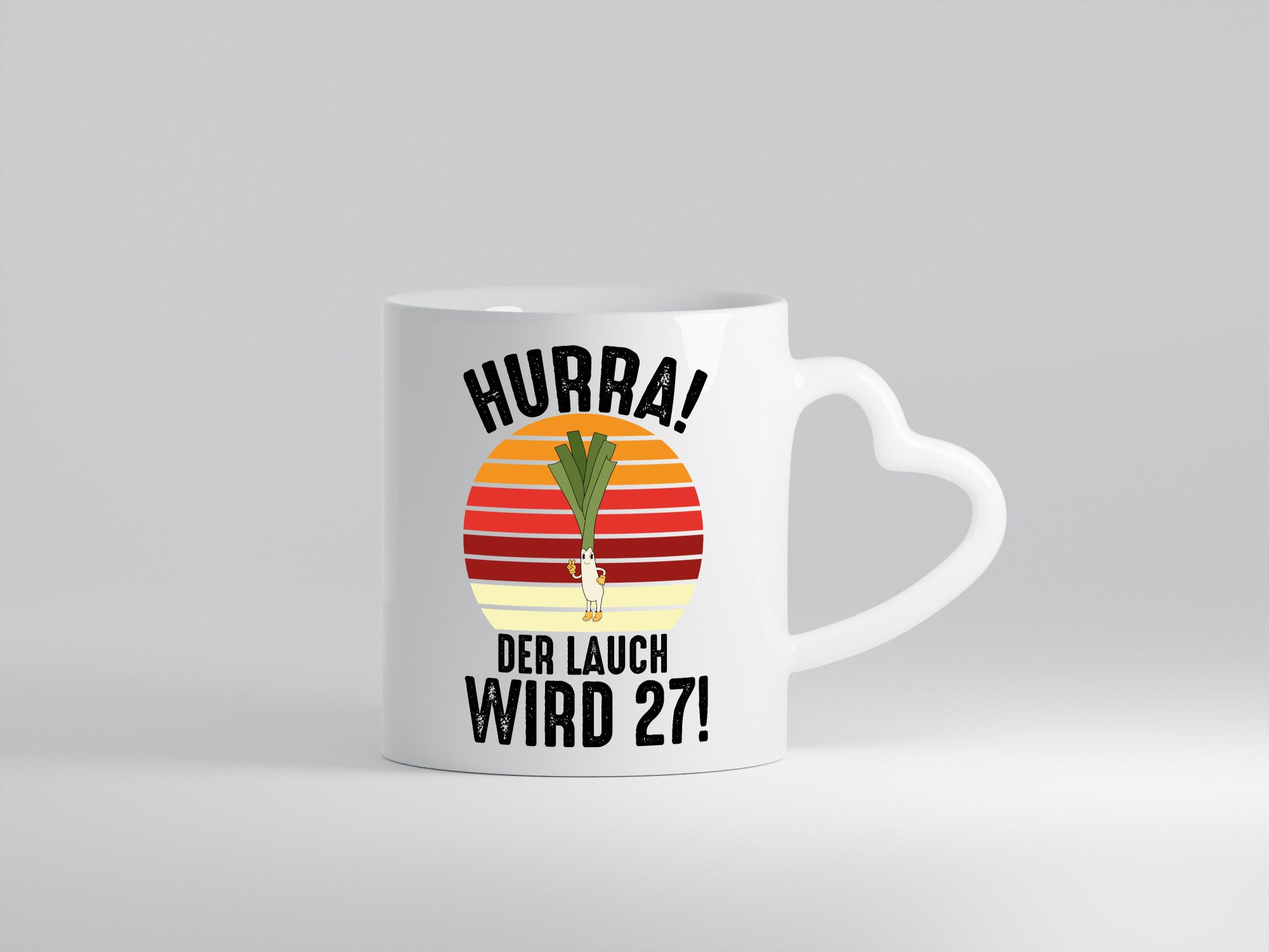Hurra der lauch wird 27 | 27. Geburtstag Ehrentag Humor Geschenkidee Tasse