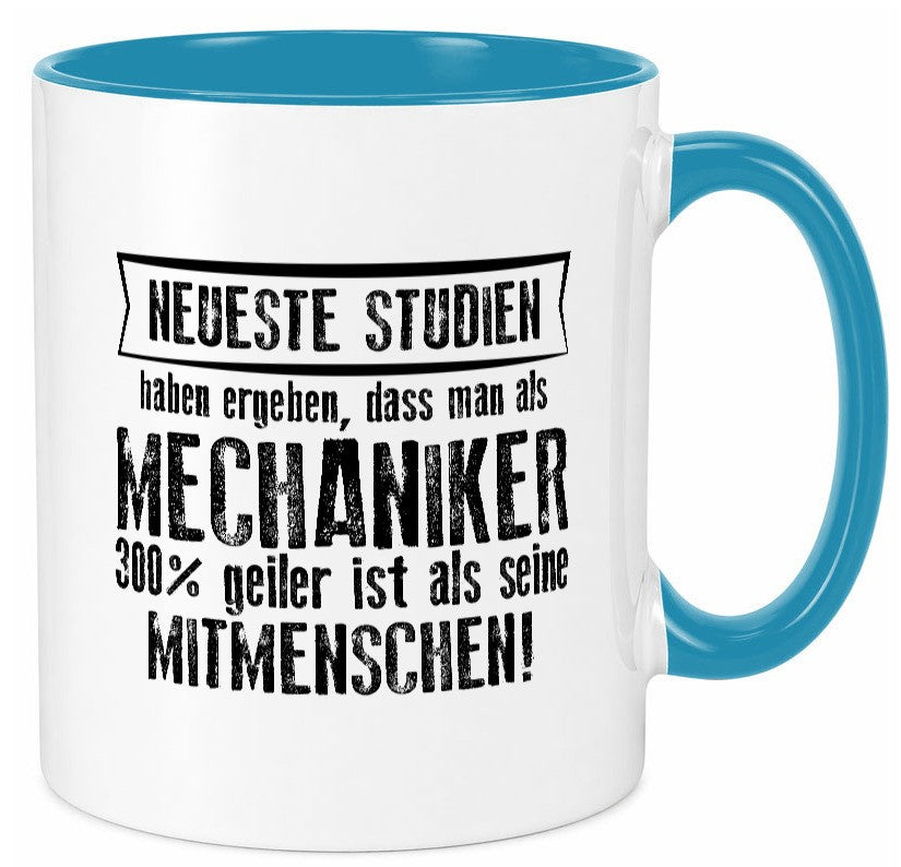 Neuste Studien: Mechaniker | KFZ Werkstatt Humor Geschenkidee Tasse