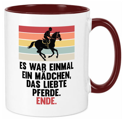 Es war einmal ein Mädchen das Liebte Pferde | lustig Humor Geschenkidee Tasse