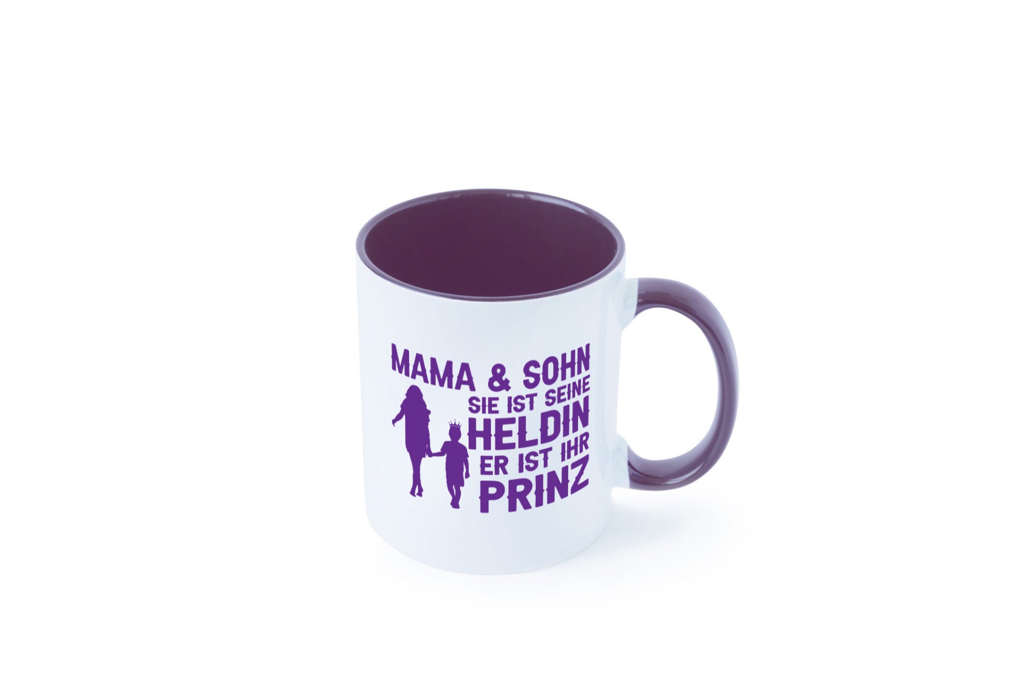 Mama &amp; Sohn | Helding Prinz Mutterliebe Geschenkidee Familie Humor Tasse