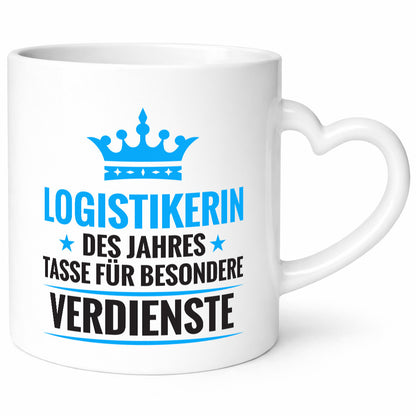 Besonderer Verdienst: Logistikerin | Logistik Humor Geschenkidee Tasse