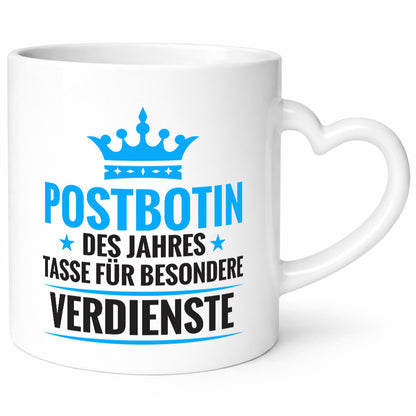 Besonderer Verdienst: Postbotin | Beruf Post Briefträger Humor Arbeit Kollegen