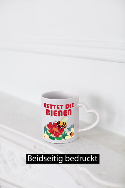 Rettet die Bieten | Bienenliebhaber Humor Geschenkidee Tasse