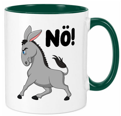 Nö | Sturer Esel hab kein bock lustig Humor Geschenkidee Geschenk Tasse