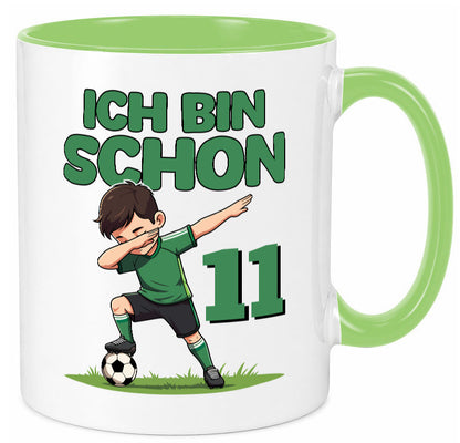 11. Geburtstag | 11 Jahre Fußballer Geschenkidee Humor Tasse