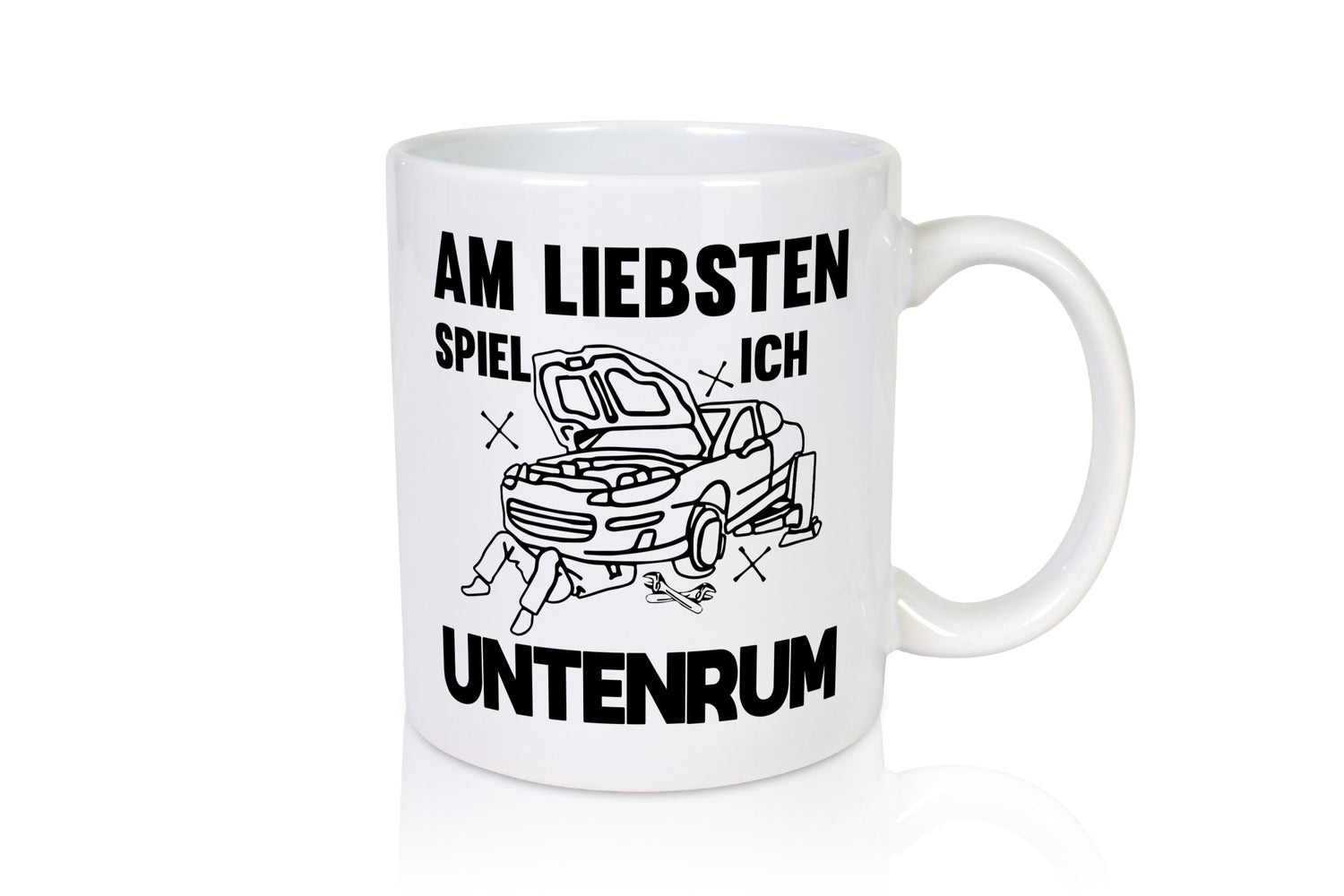 Am liebsten spiele ich untenrum | Autowektstatt lustiger Spruch Geschenk Humor