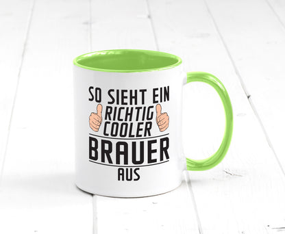 Richtig Cooler Brauer | Bier Brauerei Humor Geschenkidee Tasse