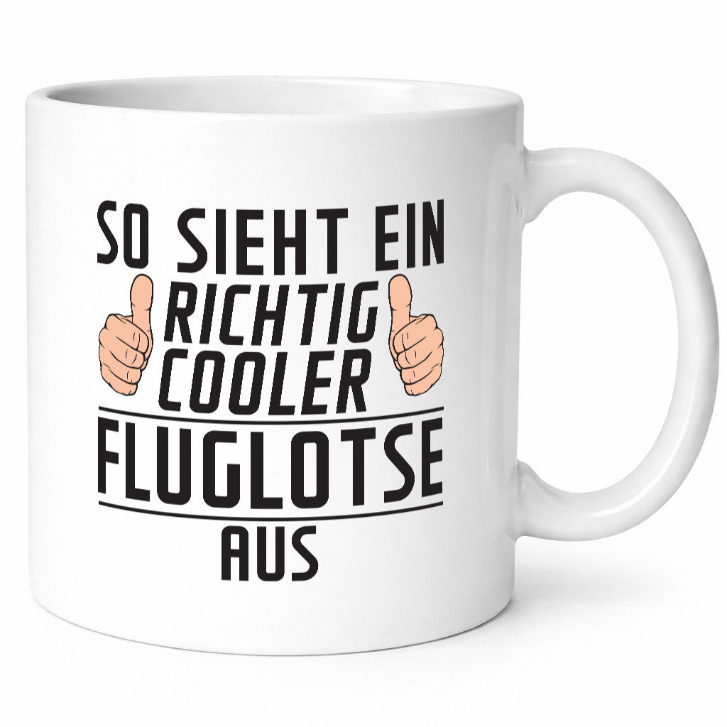 Richtig Cooler Fluglotse | Flugverkehr Flughafen Humor Geschenkidee Tasse