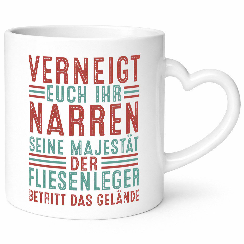 Verneigt euch: Fliesenleger | Fliesenlegen Bau v2 lustig Humor Geschenkidee