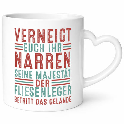 Verneigt euch: Fliesenleger | Fliesenlegen Bau v2 lustig Humor Geschenkidee