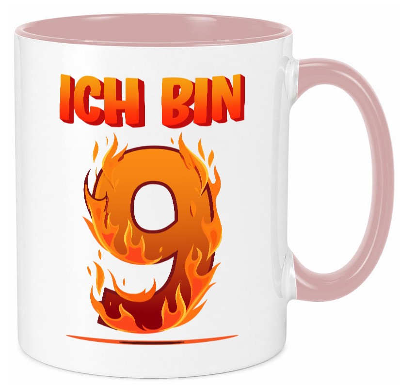 9. Geburtstag | 9 Jahre Drache lustiger Spruch Geschenk Geschenkidee Tasse
