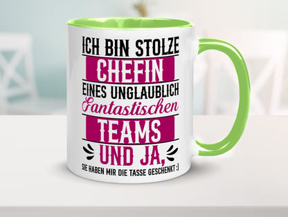 Stolze Chefin | Tolles Team Mitarbeiter lustig Arbeit Kollegen Büro Geschenk
