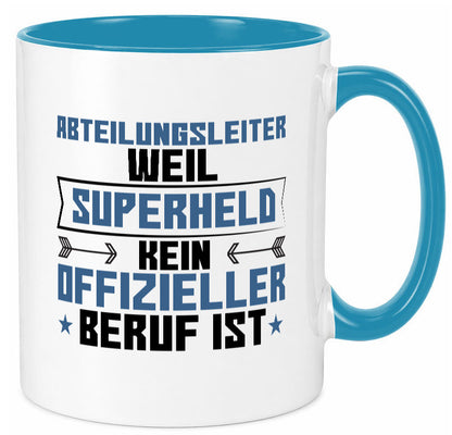 Superheld Abteilungsleiter| Führungskraft Geschenkidee Humor Tasse