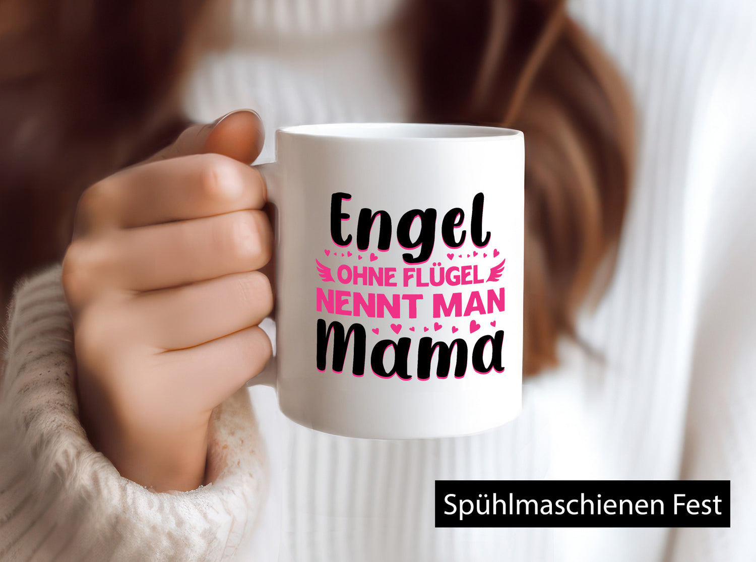 Engel ohne flügel nennt man Mama | Muttertag Geschenkidee Familie Humor Tasse