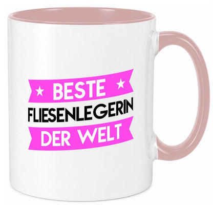 Beste Fliesenlegerin | Fliesenlegen Bau Geschenk Humor Geschenkidee lustiger Tasse
