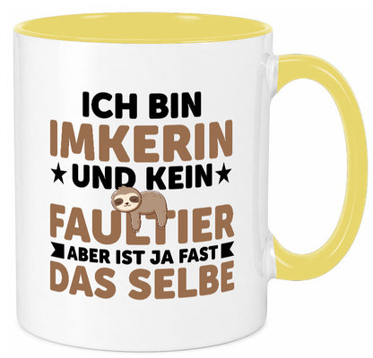 Ich bin kein Faultier: Imkerin | Imkerei v2 lustiger Spruch Geschenk