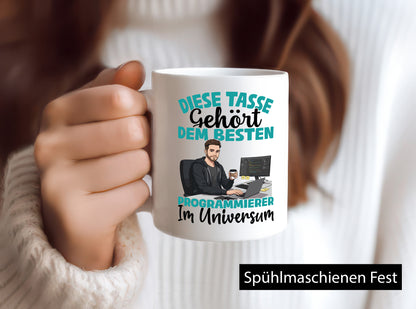 Im Universum: Programmierer | Software Entwickler Humor Geschenkidee Tasse