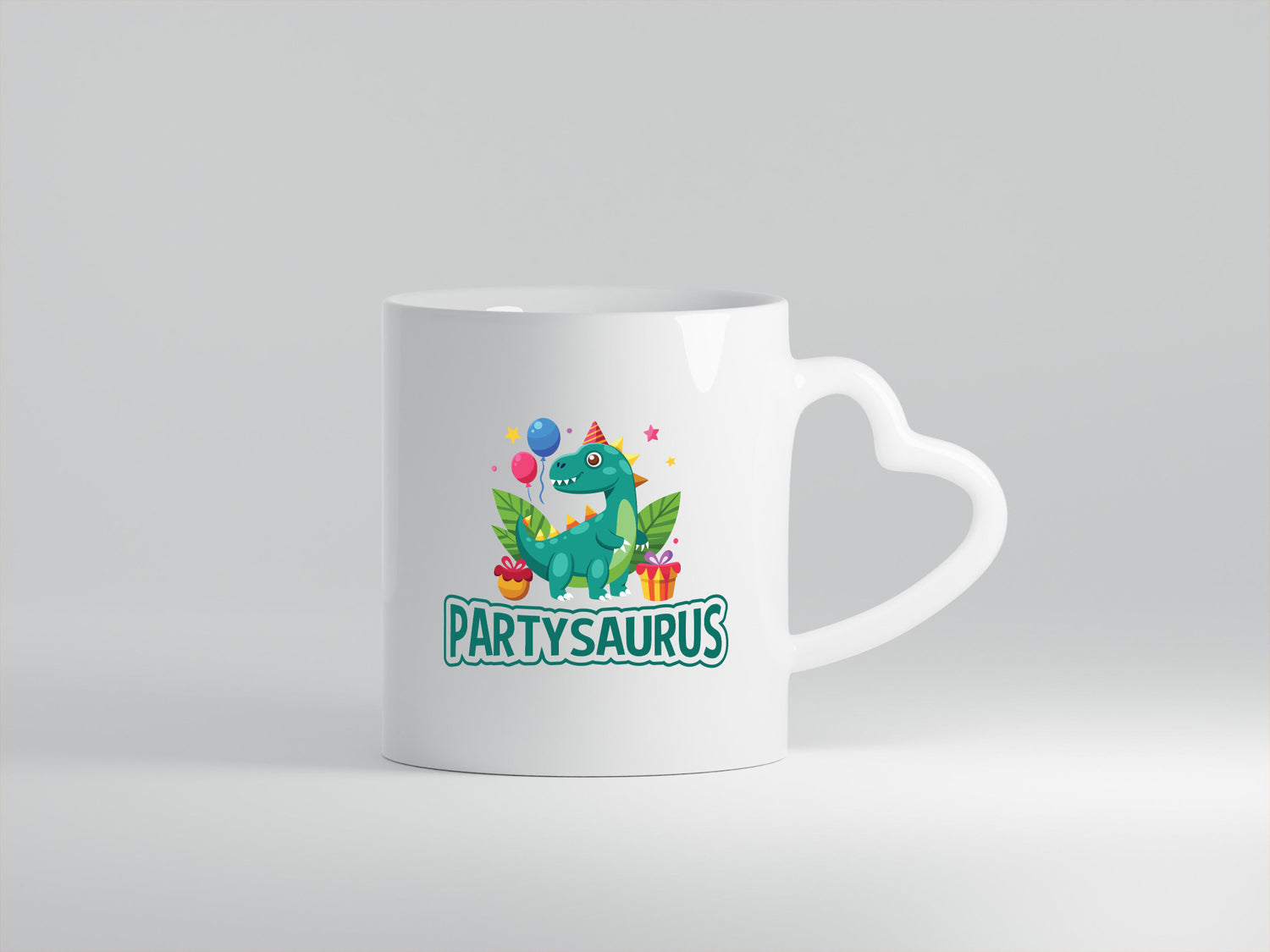 Partysaurus | Geburtstag Dinosaurier Luftballon Geschenkidee Humor Tasse