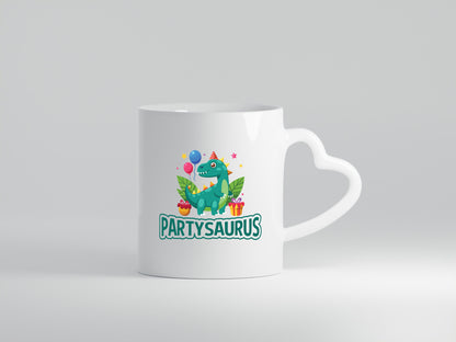 Partysaurus | Geburtstag Dinosaurier Luftballon Geschenkidee Humor Tasse