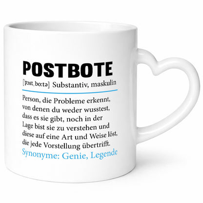Postbote | Beruf Post lustiger Spruch Briefträger v2 Geschenk Arbeit Kollegen