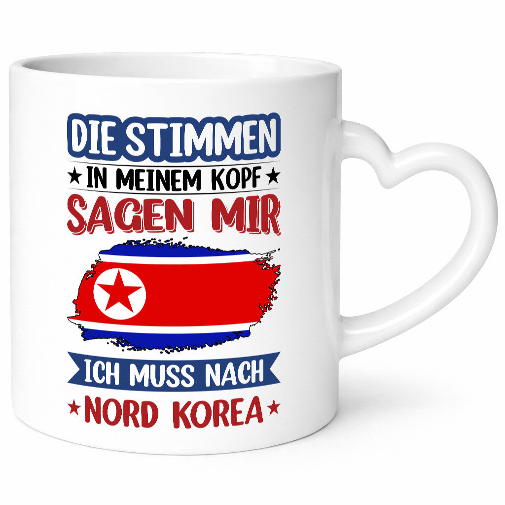 Nord Korea | Urlaub Stimmen in meinem Kopf Traumland lustiger Spruch Geschenk