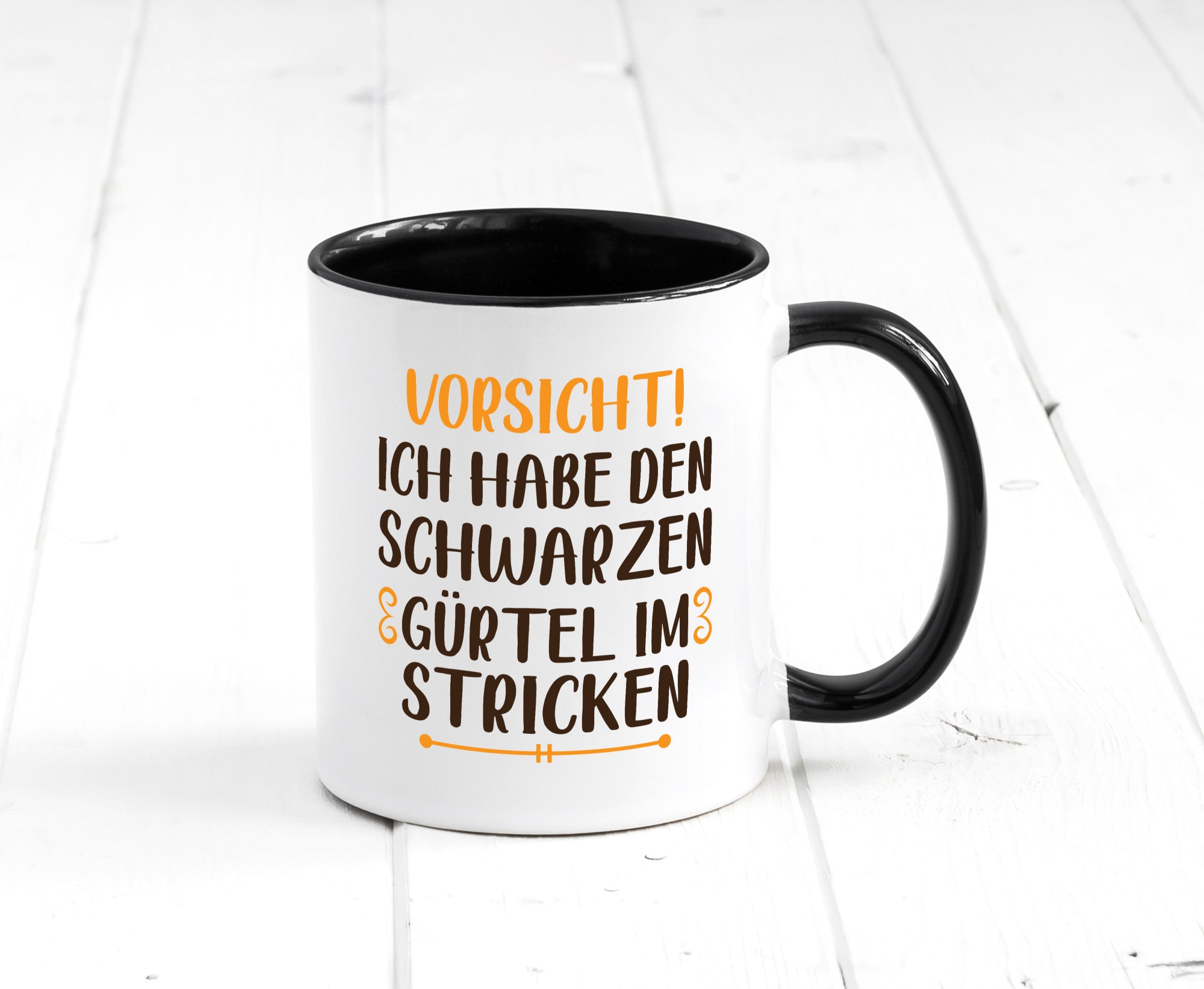 Schwarzen Gürtel im Stricken | Stricknadel lustiger Spruch Geschenk Humor