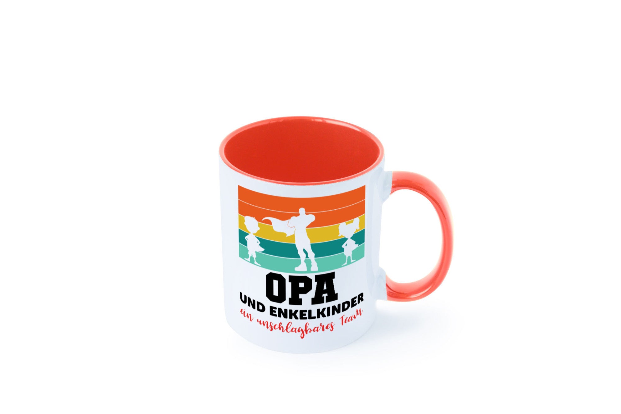 Opa und Enkelkinder ein unschlagbares Team Geschenkidee Familie Humor Tasse
