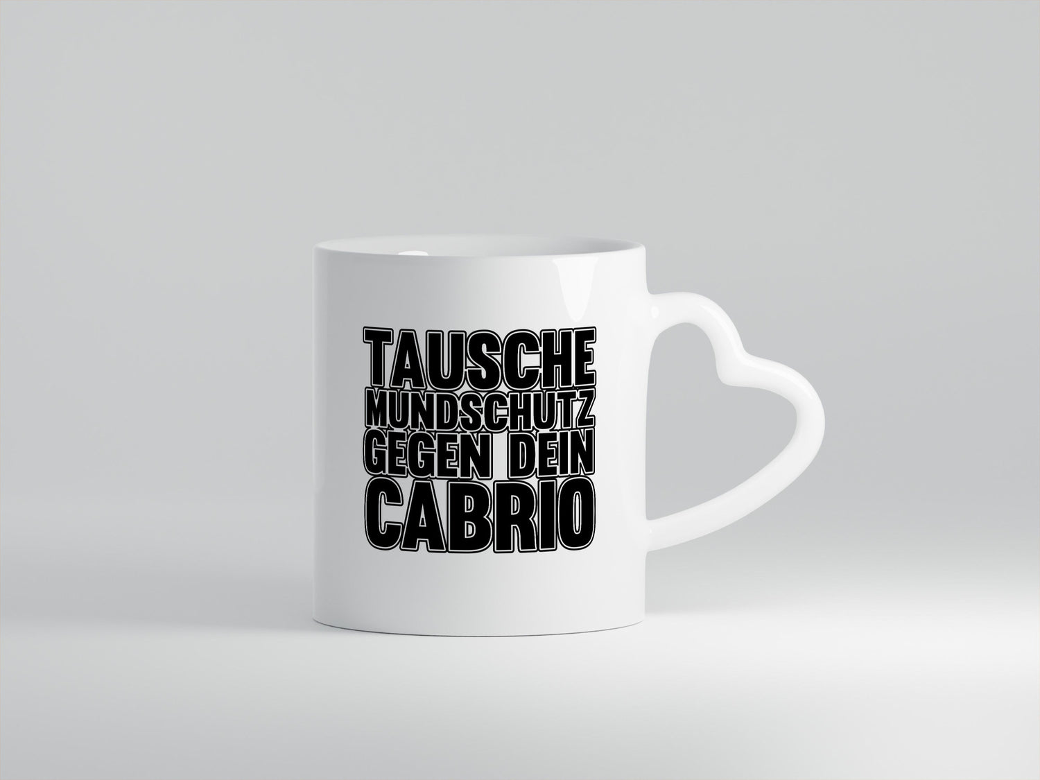 Tausche Mundschutz gegen Cabrio| | Cabrio Geschenkidee Humor Tasse