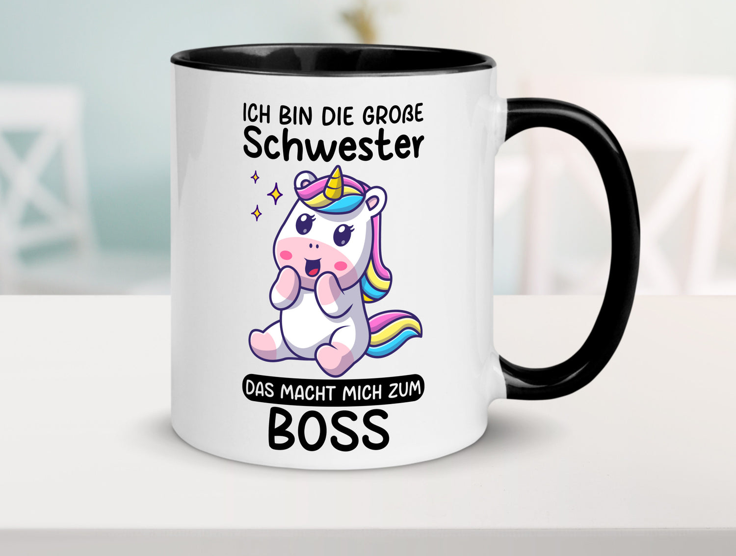 Große schwester macht mich zum Boss | Einhorn Geschwister lustiger Spruch