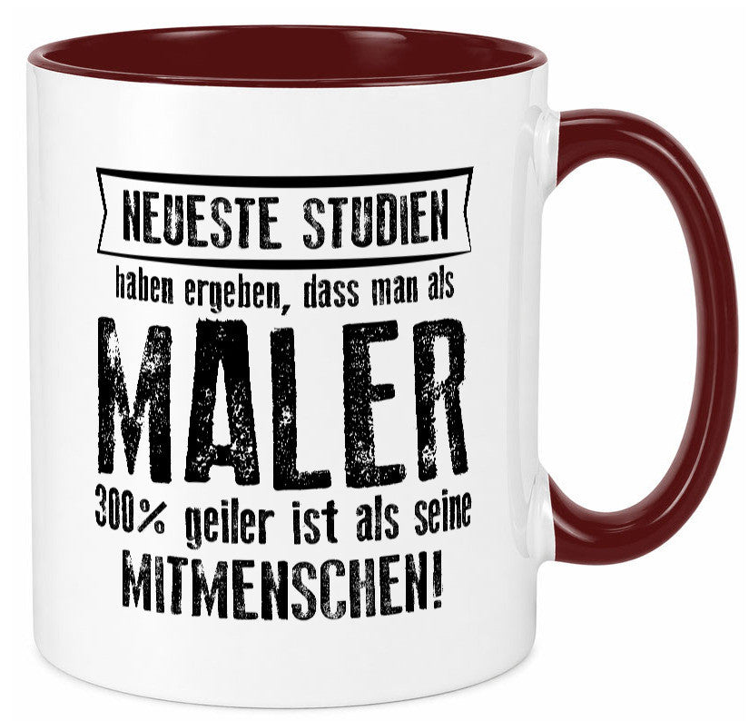 Neuste Studien: Maler | Malerei lustig Humor Geschenkidee Geschenk Tasse