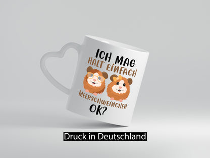Ich mag Meerschweinchen Geschenkidee Humor Tasse