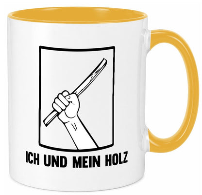 Ich und mein Holz | Holzfäller Holzmacher Geschenkidee Humor Tasse