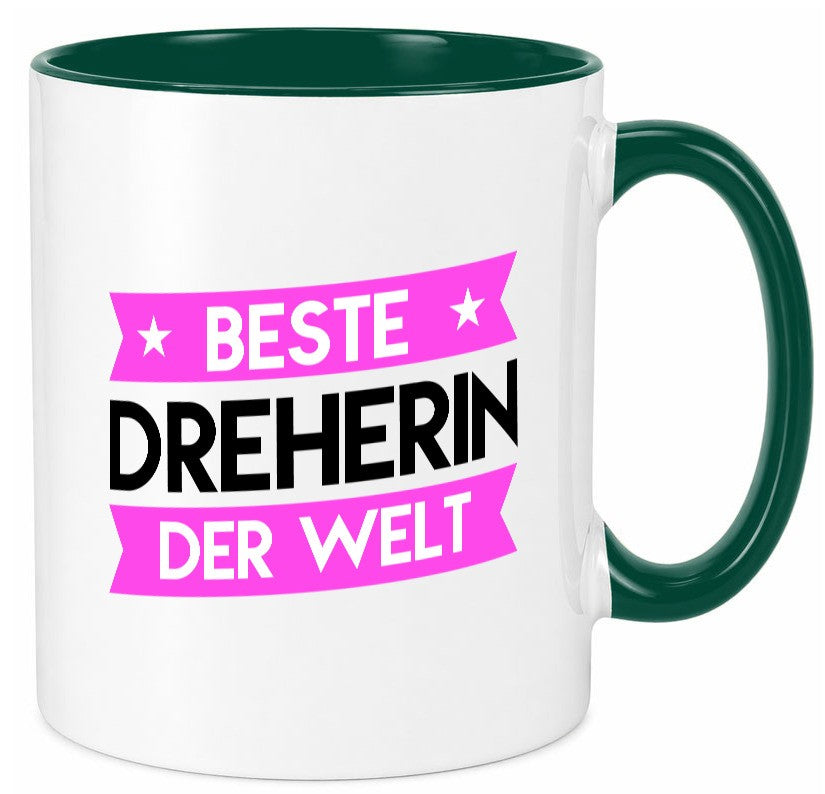 Beste Dreherin | Fräser Dreher lustiger Spruch Geschenk Humor Geschenkidee Tasse