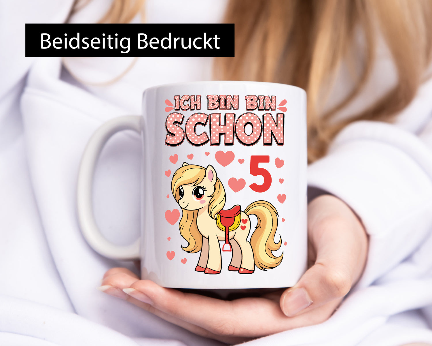 5. Geburtstag | 5 Jahre Mädchen Reiten Pony Humor Geschenkidee Tasse