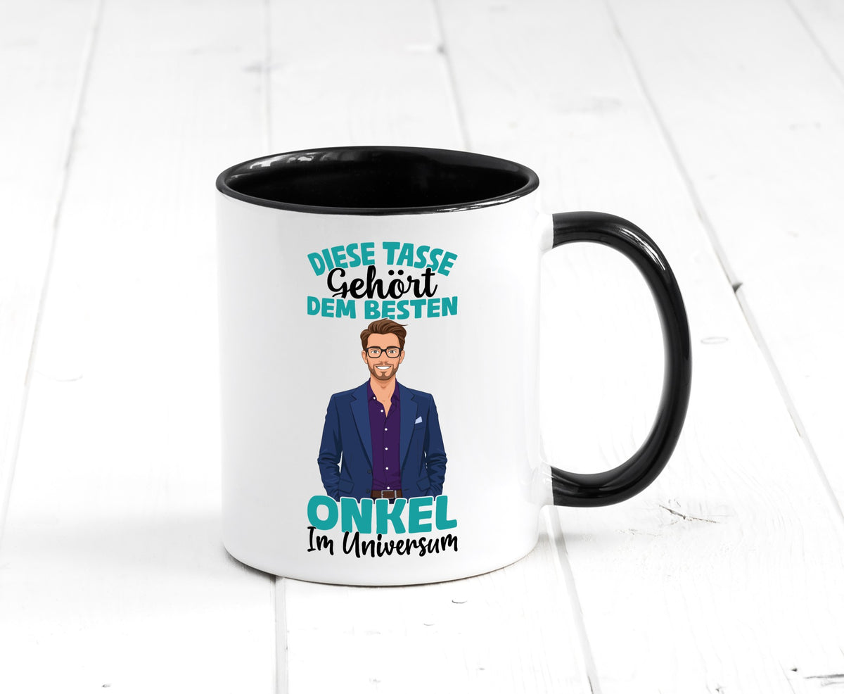 Im Universum: Onkel | Neffe Bruder Familie lustiger Spruch Geschenk Tasse