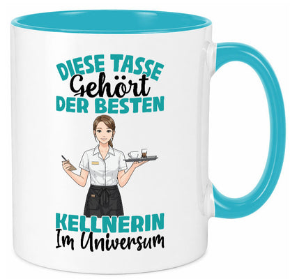 Im Universum: Kellnerin | Beruf kellnern Bedienung Geschenkidee Arbeit Kollegen
