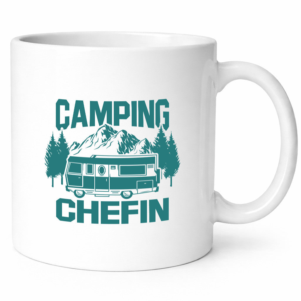 Camping Chefin | Wohnmobil Geschenk Arbeit Kollegen Büro lustiger Spruch Tasse