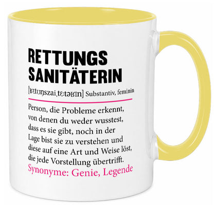 Rettungssanitäterin | Beruf Sanitäter Spruch v2 Humor Arbeit Kollegen Büro