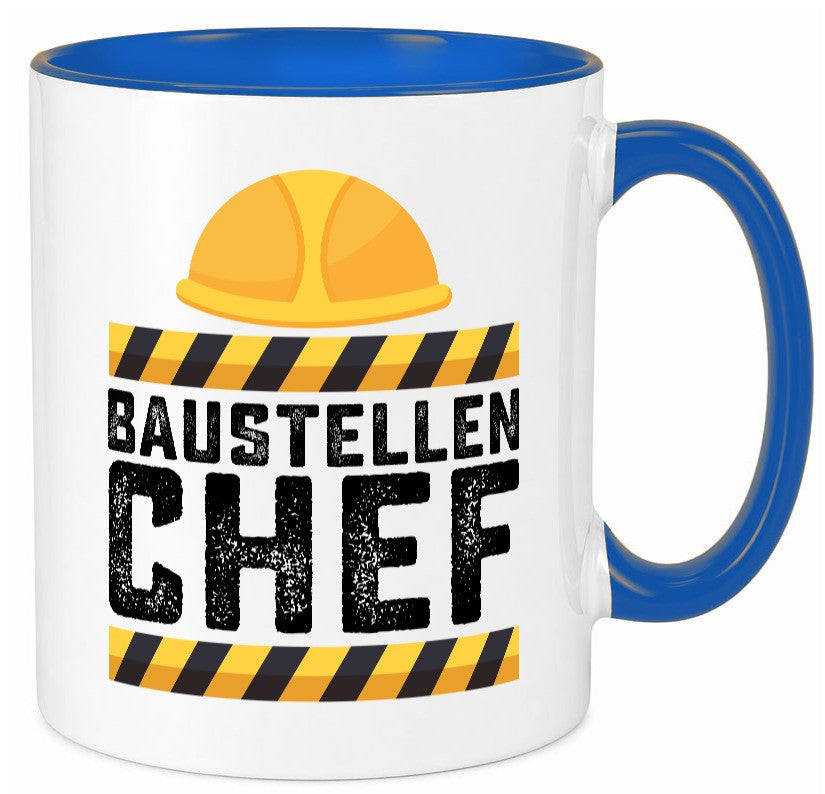 Baustellen Chef | Baustelle Bauherr Bauleiter Geschenkidee Arbeit Kollegen Büro Tasse