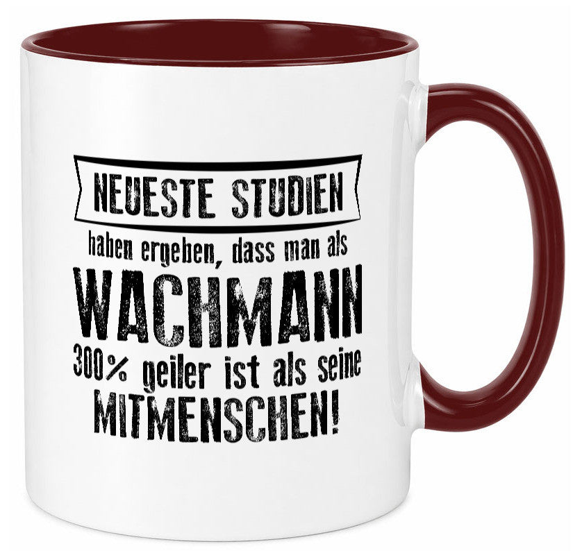 Neuste Studien: Wachmann | Wachpersonal Nachtwächter Humor Geschenkidee Tasse