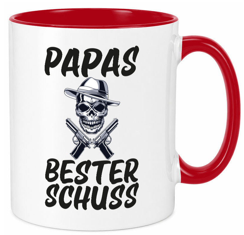 Papas bester schuss | Vatertag Papa der Welt Humor Familie Geschenkidee Tasse