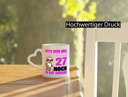 27. Geburtstag | Bitte kein neid Faultier 27 Jahre Geschenk Geschenkidee