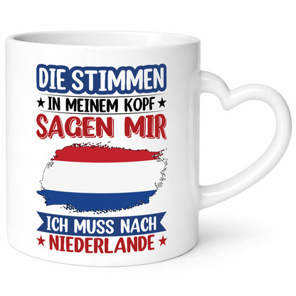 Niederlande | Urlaub Stimmen in meinem Kopf Traumland lustiger Spruch Geschenk