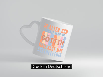 Heute sagt man: Arzthelferin | Fachangestellte Medizin Humor Geschenkidee Tasse
