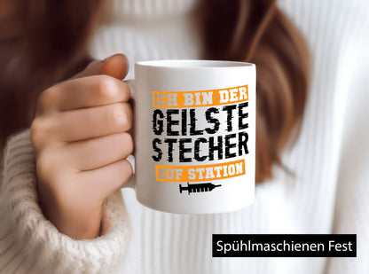 Ich bin der Geilste Stecher auf Station | Krankenhaus Geschenkidee Humor Tasse